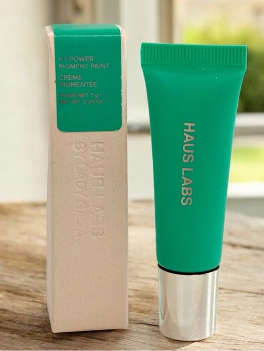HAUS LABS LADY GAGA Hy-Power Eye Cheek & Lip Pigment Paint in Shade Mint Matte